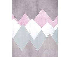 Komar Wandbild Von Sunrise Mountain Gentle | Poster, Bild, Wohnzimmer, Schlafzimmer, Dekoration, Kunstdruck | ohne Rahmen | P110C1-40x50 fotomural, carbÃ³n