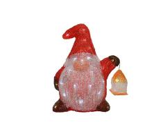 Lumineo 72239 Figura Gnomo Led Acrilico Exterior, Multicolor