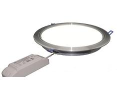 F-Bright Led Downlight LED, 18 W, Plata