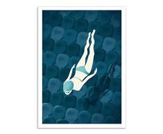 Wall Editions Art Poster 50x70 cm Cartel Papel Acolchado Mate 200g