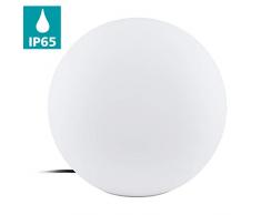 EGLO 98102 iluminación al aire libre Lámpara de suelo para exterior Blanco E27 LED 40 W - Iluminación al aire libre (Lámpara de suelo para exterior, Blanco, De plástico, IP65, JardÃn, II)