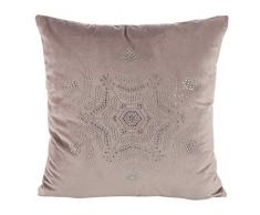 Eurofirany Fundas de cojín de Terciopelo para sofá, Navidad, Piedras, Copos de Nieve, 2 Unidades