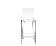 Kartell One More Please Taburete, Plástico, Transparente (Crystal), 2 unidades