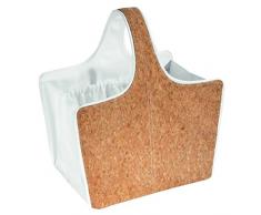 InterDesign Realwood Cesta Rectangular, Piel, Marrón, 37x30x14