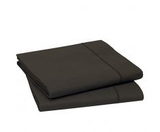 Blanc des Vosges Uni 57 hilos almohada algodón roble 190 x 90 cm