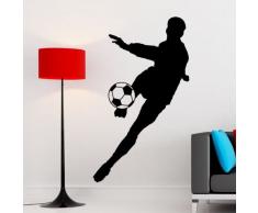 Ambiance-Live Adhesivo Pared FÃºtbol/Soccer Player 1Â âÂ 115Â x 45Â cm. Gris Oscuro