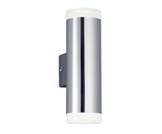 Trio Leuchten Ray Lámpara De Pared De Exterior, 4 W, Chrome