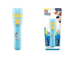 VARTA Mascotas - Linterna Infantil 1x 5mm LED, 3 Lumens, 2x AA Incluidas (Secret Life of Pets)