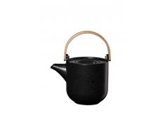 ASA Coppa - Tetera con mango de madera (porcelana, 0,6 L)