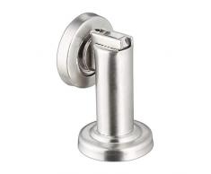 Relaxdays Tope Puerta ImÃ¡n, Retenedor MagnÃ©tico para Pared o Suelo, Sujetapuertas, Acero Inoxidable, 1 Ud, Plateado