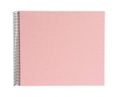 Goldbuch Bella Vista - Álbum de Fotos en Espiral (Lino, 35 x 30 cm), Color Rosa