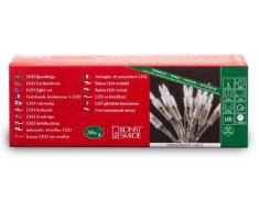 Konstsmide 6302-203 - Mini guirnalda de bombillas LED (35 diodos de luz blanca fría, diseño retro, 230 V, 2.1 W, para interiores, cable transparente)