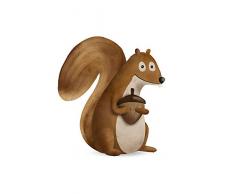 Komar Wandbild Von Cute Animal Squirrel | Poster, Bild, Wohnzimmer, Schlafzimmer, Dekoration, Kunstdruck | ohne Rahmen | P111G-50x70 fotomural, Blanco, marrÃ³n