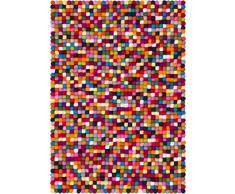 myfelt R de 001Â -Â 090Â -Â 130Â Fieltro Bola Alfombra LotteÂ -Â Â -Â 90Â x 130Â cm Fieltro Bola Alfombra, Fieltro, Multicolor, 90Â x 130Â x 2Â cm