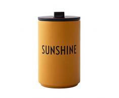 Design Letters Taza Termica 350 ml | Taza de café para Llevar | Vaso termico café y té | Tazas de viaje aisladas sin BPA | Taza Térmica de acero inoxidable | Termo Cafe para bebidas frÃas y calientes