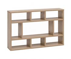 Wohnling WL5.809 Sonoma - Estante de Pared (Madera, 75 x 51 x 16 cm)