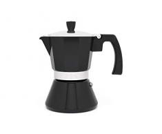 Leopold Cafetera Espresso 6 Tazas Tivoli-Negro (Induccion)