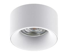 Maclean MCE457 W/W LÃ¡mpara empotrada en el techo con casquillo GU5.3 MR16 para bombillas LED y halÃ³genas de hasta 35W 70x40mm Foco empotrado Aluminio Redondo Blanco