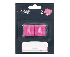 MahÃ© ou18Â Set de 2Â Cuchillas de Repuesto para Cortador de Papel plÃ¡stico Rosa 8Â x 10,5Â x 2,5Â cm