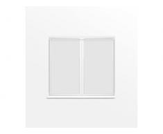 Par de Mini visillos 70x120 cm Dolly Blanco