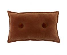 Furn Bobble - Cojín con pompón, diseño de botón, algodón, Brick, 30cm x 50cm (12 x 20 Inches)