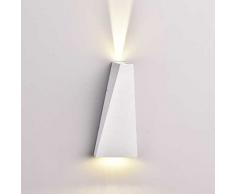 V-TAC Lámpara LED COB 6 W, de Pared Aluminio Blanco Wall Light Blanco cálido 3000 K IP65