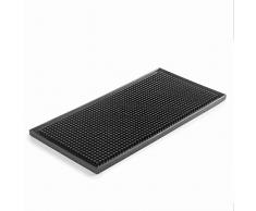 Lacor - 62627 - Alfombra o Tapete de Bar 100% Antideslizante de Caucho TermoplÃ¡stico, para Evitar Goteo de CÃ³cteles o Bebidas, Libre de BPA, Medidas 30x15x1,8 cm, Negro