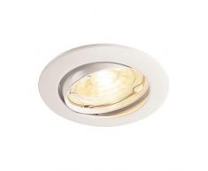 SLV Blanco Pika/Foco, luz de inundaciÃ³n, proyector Techo, luminaria empotrable led, iluminaciÃ³n de Interior / GU10 50Â W