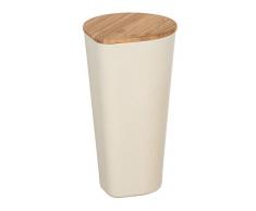 Wenko Bote con Tapa Derry, 1 L, Acero, Beige, 10,5 x 12 x 19,5 cm