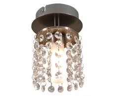 Naeve Leuchten 118050 - Lámpara de techo decorativa (diámetro de 10 cm, altura de 15 cm, metal y cristal)