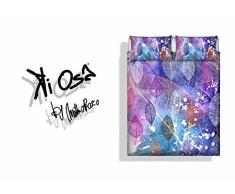 KI-OSA Italian Bed Linen Set de Ropa de Cama Kiosa, Microfibra, KIO 658, Doble