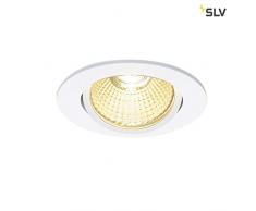 SLV New Tria redondo, LED techo interior lámpara empotrable, color blanco, 1800 â 3000 K, 7,2 W Lámpara, aluminio, 7.3 W
