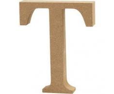 Creativ Company Escultura Decorativa con Forma de Letra A, en Tablero de Densidad Media, marrÃ³n, Madera, marrÃ³n, 11 x 2 x 13 cm