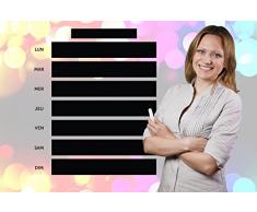 Ambiance-Live Adhesivo de Pared con Calendario con Tiza lÃ­quida Blanca â con Embalaje