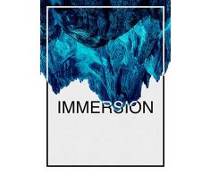 Komar Wandbild Von Immersion Blue | Poster, Bild, Wohnzimmer, Schlafzimmer, Dekoration, Kunstdruck | ohne Rahmen | P114C-30x40 fotomural, Blau, Grau, Schwarz, WeiÃ