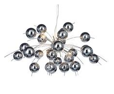 Naeve Leuchten Lámpara Colgante C,Explosion, cristal, 20 W, G4, 98 x 98 x 150 cm, cromo 7030942