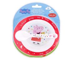 Set Vajilla Para Bebé Compuesto Por Cuenco Y Cuchara |Peppa Pig Little One