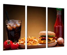 Cuadros Camara Poster FotogrÃ¡fico Hamburgueseria, Comida y bebida TamaÃ±o total: 97 x 62 cm XXL, Multicolor