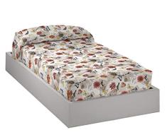 Martina Home Antique EdredÃ³n Ajustable, Cama 90 cm, AlgodÃ³n-PoliÃ©ster, Naranja, Individual