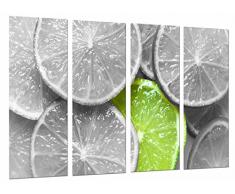 Poster FotogrÃ¡fico Original Limon Blanco y Negro, Fruta Verde TamaÃ±o total: 131 x 62 cm XXL