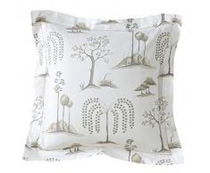 Sanderson 5to 14-0124 Kyoto-Funda de almohada, algodón y satén, inalámbrica, centeno, 50 x 73 cm