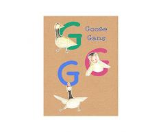 Komar Wandbild Von ABC Animal G | Poster, Bild, Wohnzimmer, Schlafzimmer, Dekoration, Kunstdruck | ohne Rahmen | P036G-40x50 fotomural, carbÃ³n