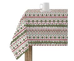 BELUM | Mantel Navidad | Mantel Antimanchas Mesa Rectangular Resinado | Mantel resinado (Tacto plastificado) | Mantel Mesa | Mantel Mesa hogar (200X140 cm)