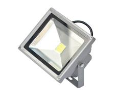 LEOFLA 30 W luz Blanca frÃ­a Slim Foco de LED Alta luminosidad para Exterior IP65, Variable, Media