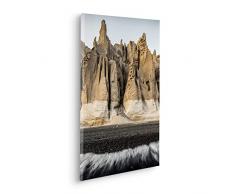 Komar Cuadro en lienzo en marco de madera autÃ©ntica - Stone Towers - TamaÃ±o 40 x 60 cm - Cuadro en lienzo con diseÃ±o de paisaje