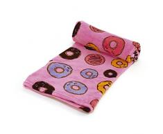 ZASKA ZK50141 - Manta Polar (160 x 120 cm, poliÃ©ster, 160 x 120 cm), diseÃ±o de Donuts