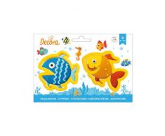 Decora 0255190 - Juego de 2 cortapastas de plÃ¡stico para peces