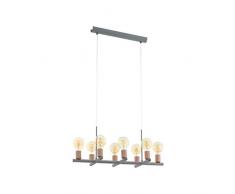 EGLO 97449 lámpara colgante 60 W, Grau, Roségold