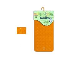 ALFOMBRA BAÃO PVC TRANSLUCIDO 36X76CM NARANJA