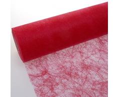 Deko AS GmbH sizo Flor Banda Mesa Rojo 60 cm Rollo DE 25 m 60 009 de R